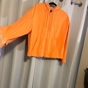 Nike Vibrant Orange Zip-Up Hoodie